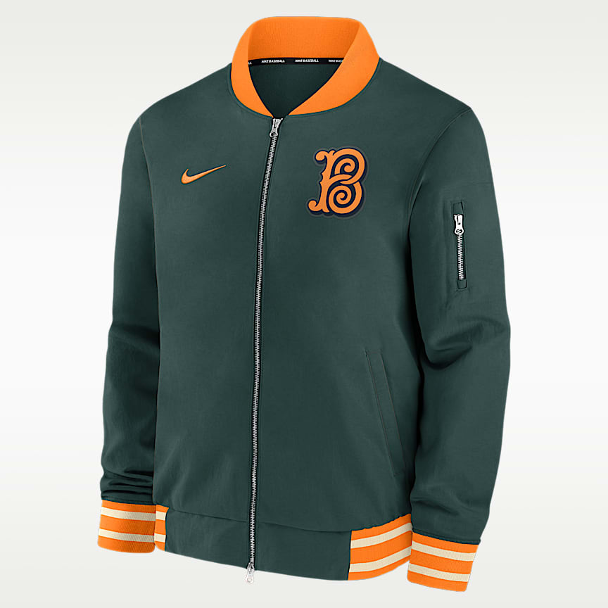 canterburry インサレーション　セットアップ　オリーブ Baltimore Orioles Arched Wordmark Men's Nike Dri-FIT MLB Hooded T
